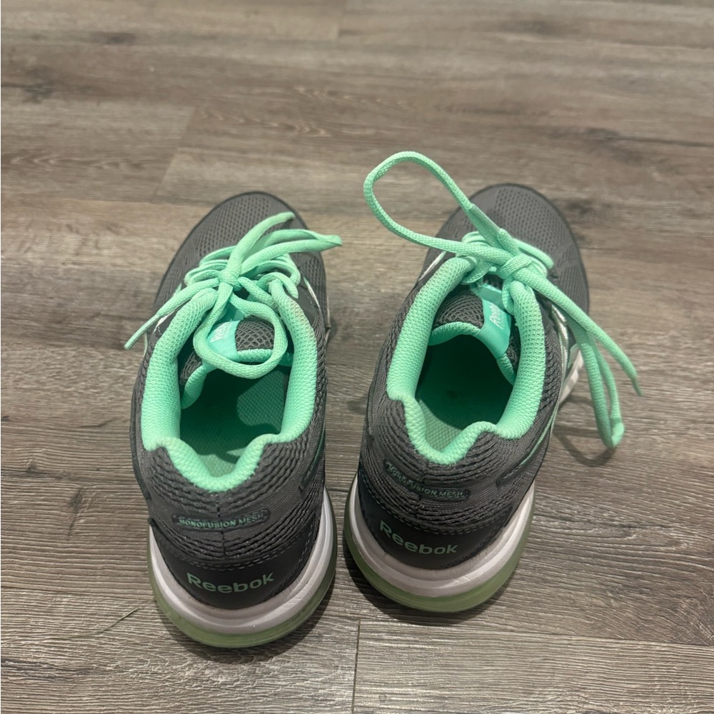 Reebok Gray and Mint Sneakers